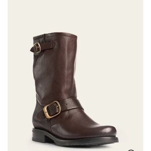 Frye Brown Leather Heeled Boots 8.5